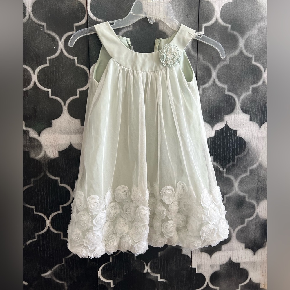 Bonnie Jean Sage color girls dress size 5